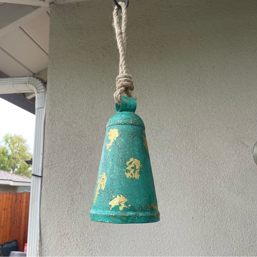 Hand Painted Hanging Metal Bell